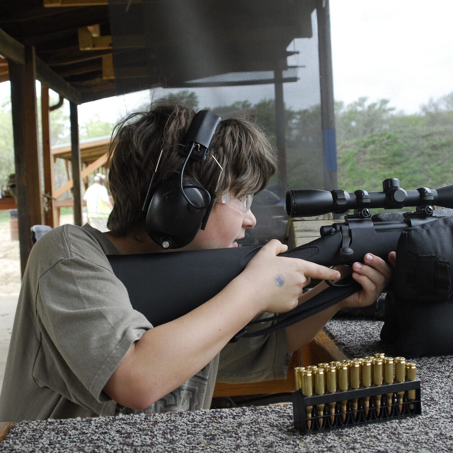 Boy,Shooting,A,Gun
